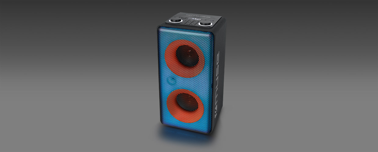 Muse M1808DJ Tragbar/Party-Lautsprecher Schwarz 150 W M-1808DJ