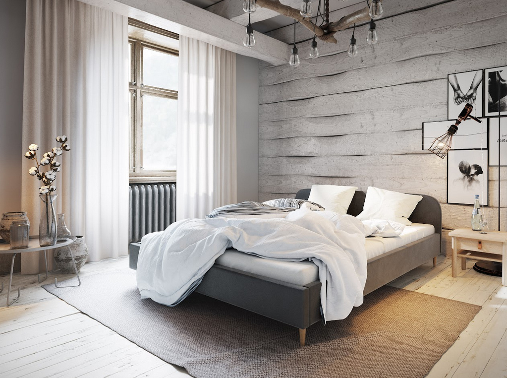 Čalúnená posteľ s úložným priestorom LETICIA - 140x200, šedá