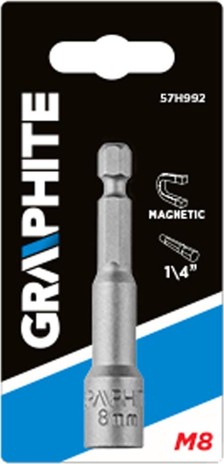 GRAPHITE - Graphite - Magnetischer Kappenbohrer - 1/4'' - SW8x65 - EU - 57H992