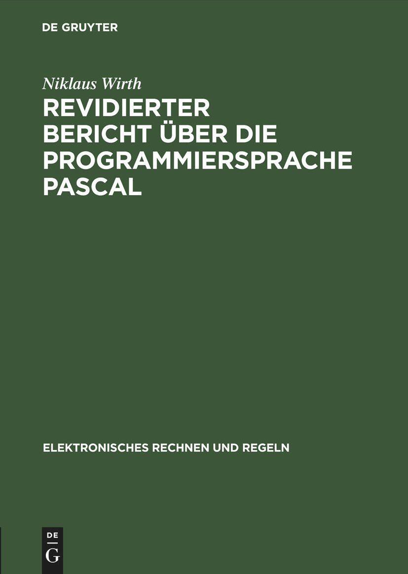 De Gruyter, Mercury Learning And Information Revidierter Bericht über die Programmiersprache Pascal