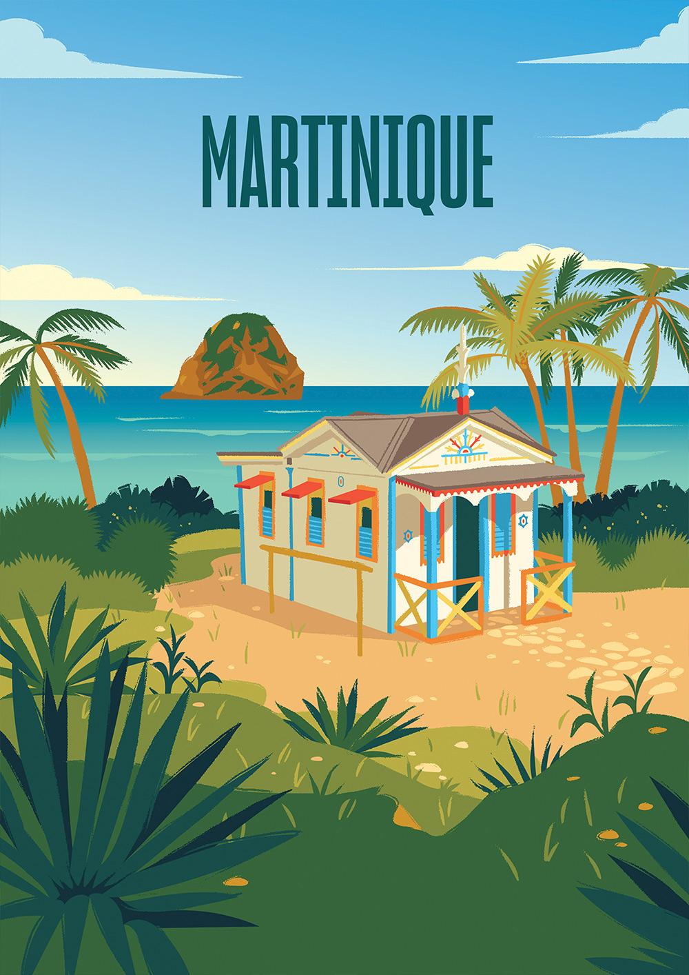 Hachette Puzzles Puzzle, 500 Teile, Hachette „Holiday Dreams Martinique“ 10012