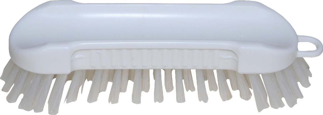 haug buersten Haug Scheuerbürste in weiß - aus Polypropylen - Handbürste zum Putzen und Scheuern 58000