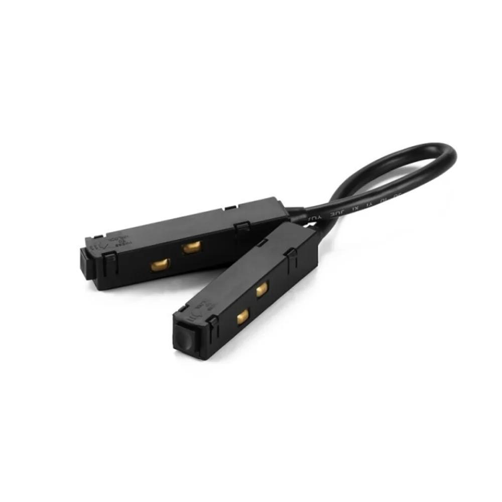 Qub Magnet Schienen flexibler Stromdurchgang I L Verbinder Schwarz