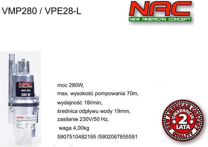 Nac Membranpumpe 280W Vpe28-L GP_VPE28-L