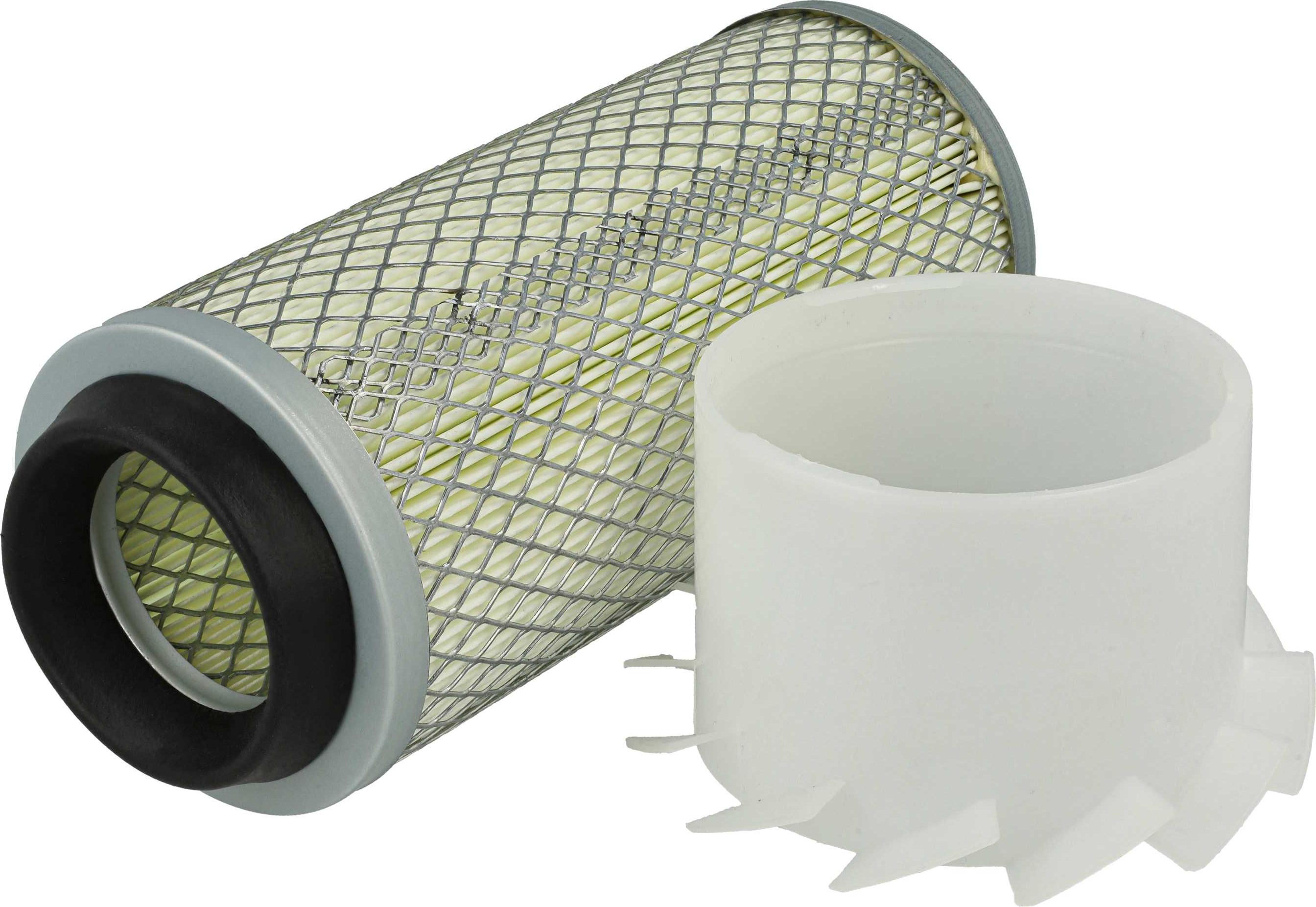 vhbw Luftfilter kompatibel mit HUKI 130 KUBOTA, 130-2 KUBOTA, 130-1 KUBOTA ZB 600 C, 130-4 Kubota, 150 Kubota Z600 Bagger - Äußerer Motorfilter