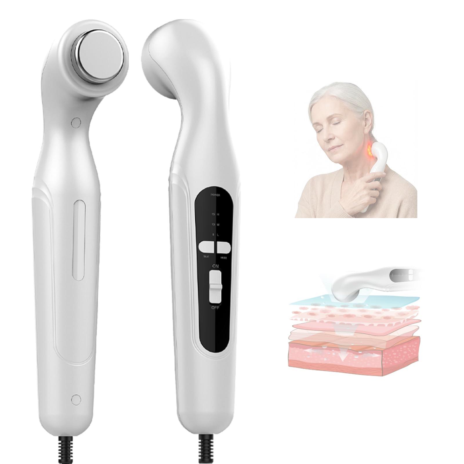 kuny Tragbares Ultraschallgerät für Zuhause, Ultraschall Handgerät Schallwellengerät für Schmerztherapie und Arthrose, Ultraschall Massagegerät