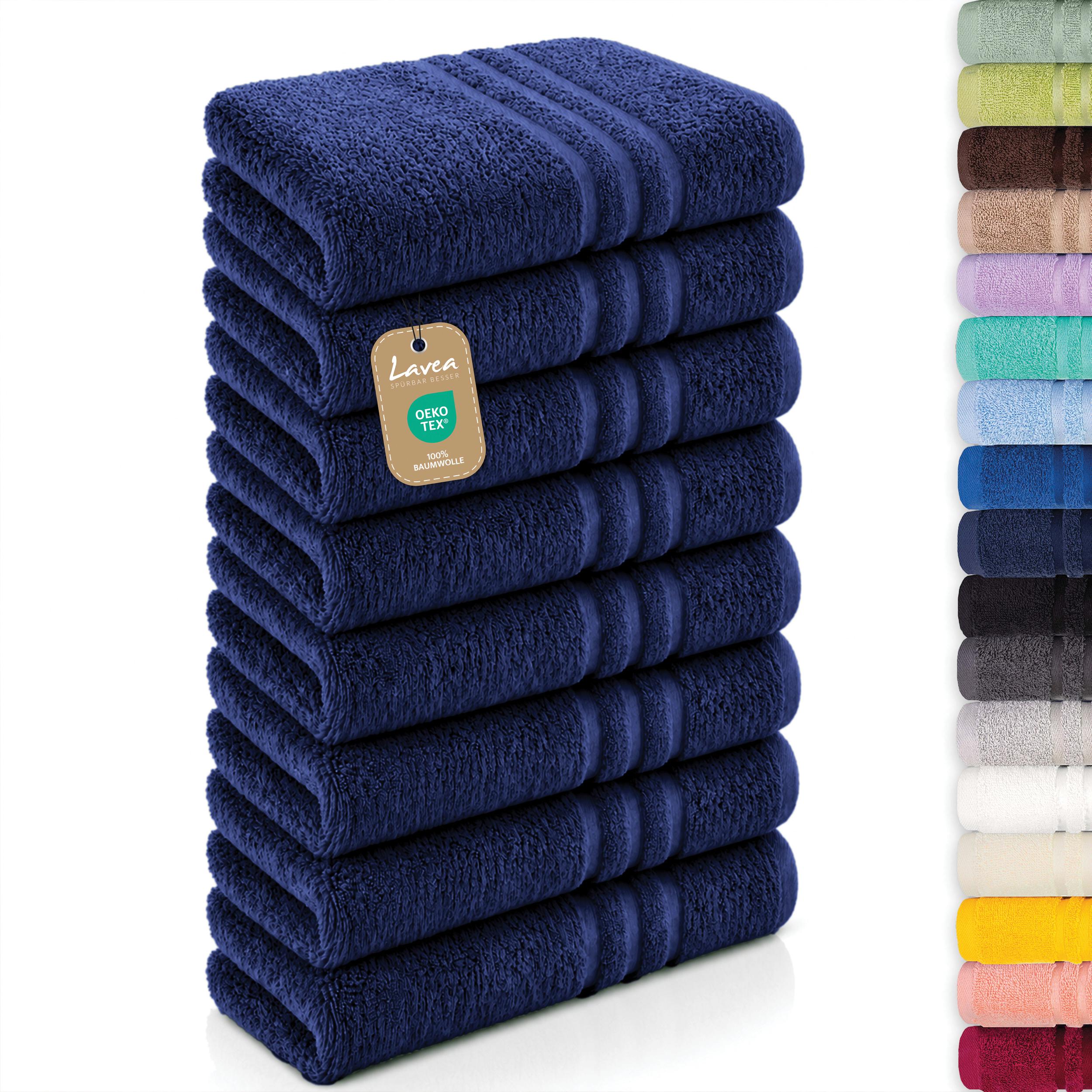 Lavea® 8er Set Handtücher 50x100 cm