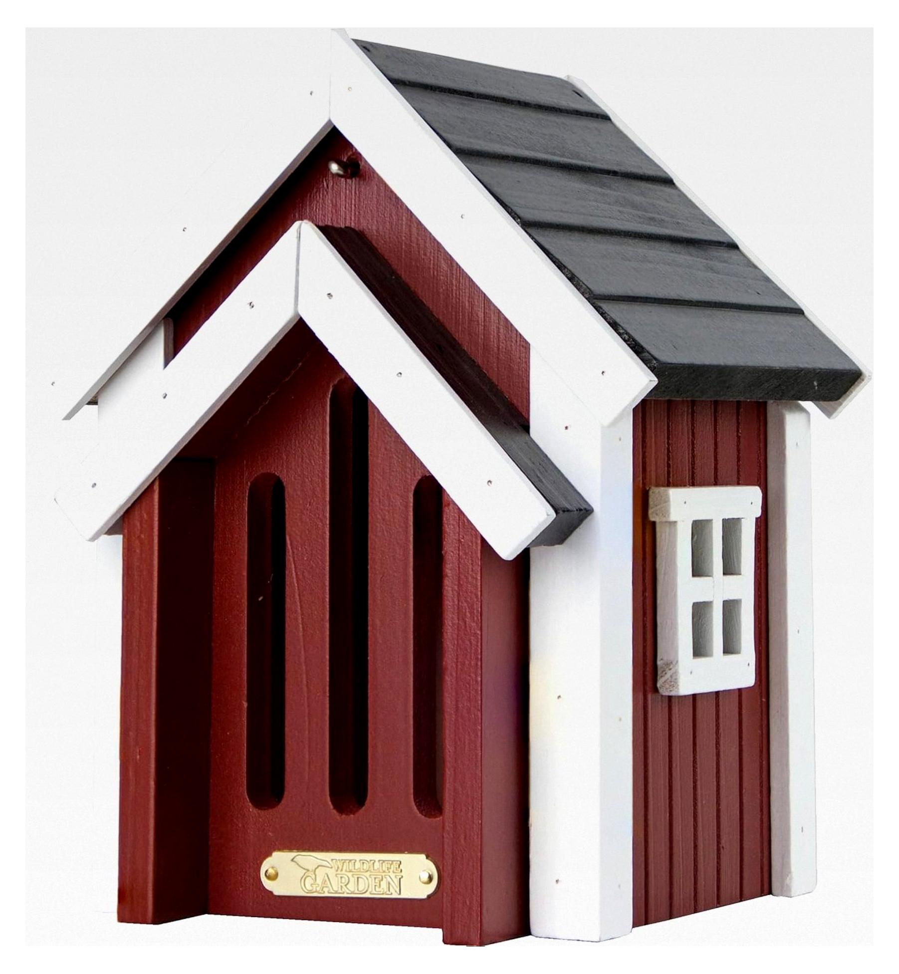 Markenlos Schmetterlingskasten Rot - Schmetterlingshaus aus Holz