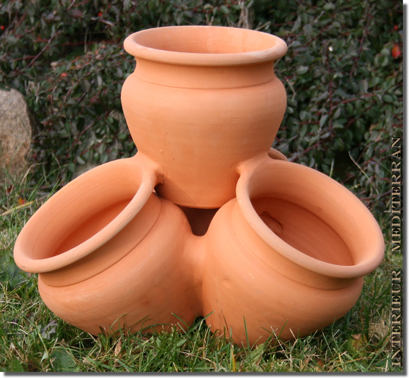 Pflanzkbel Krutertopf Pflanztopf TERRACOTTA "Plantas" mit