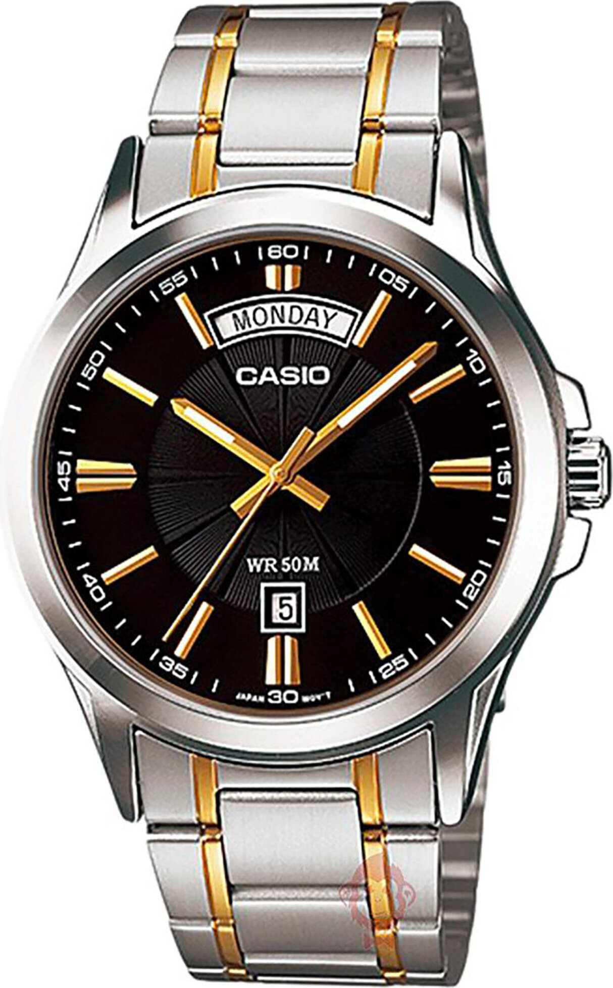 Herren Uhr Casio MTP-1381G-1ADF MTP-1381G-1A-Silvergrey-OS
