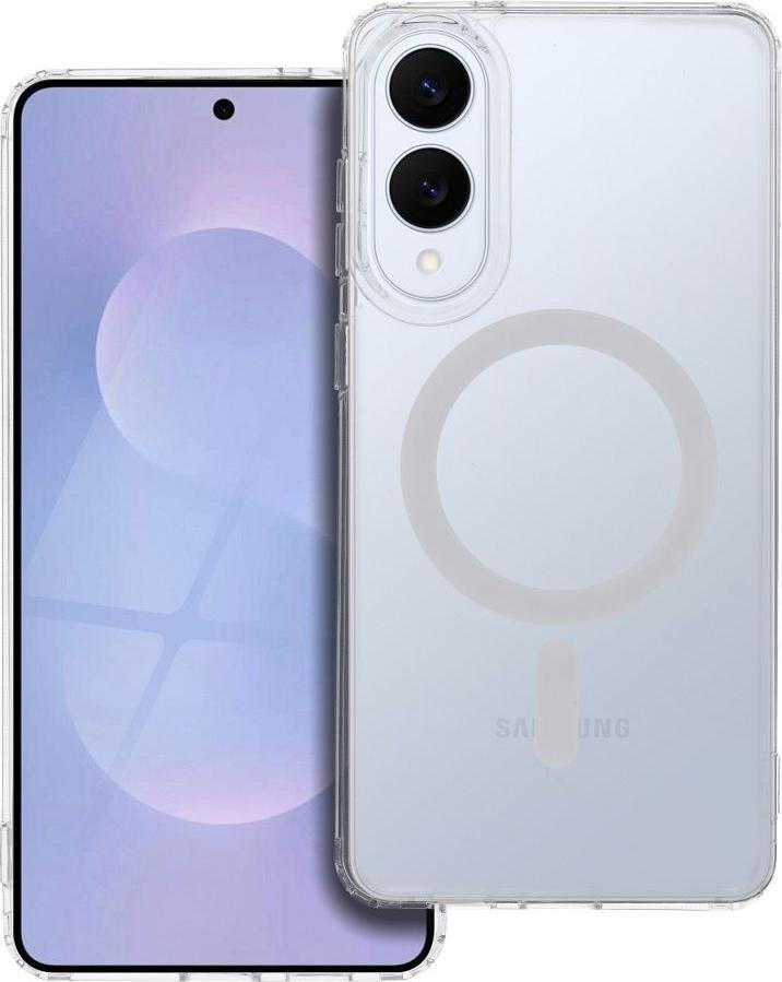 FROST MAG COVER kryt na mobilný telefón kompatibilný s MagSafe vhodný pre SAMSUNG S25 Edge transparentný