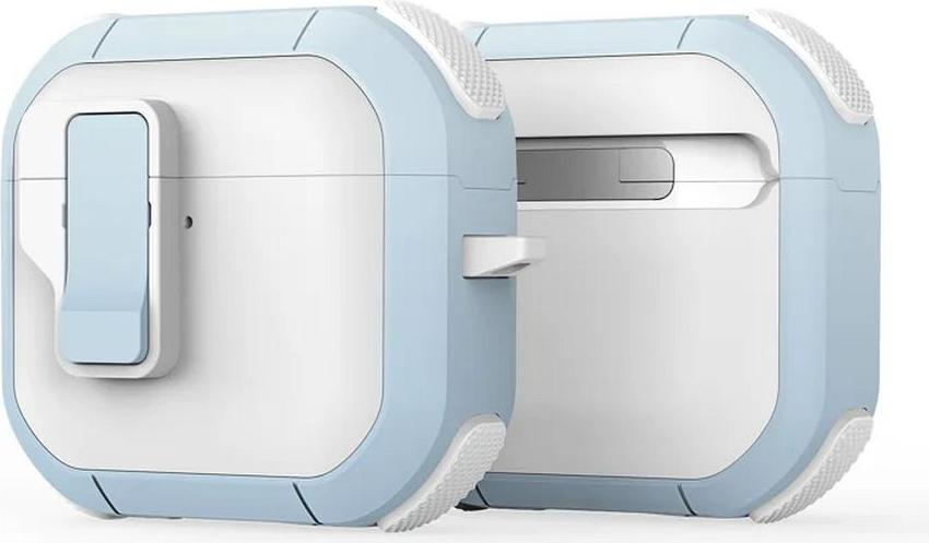 DUX DUCIS PECP - TPU+PC ochranné puzdro pre AirPods 4 biele modré