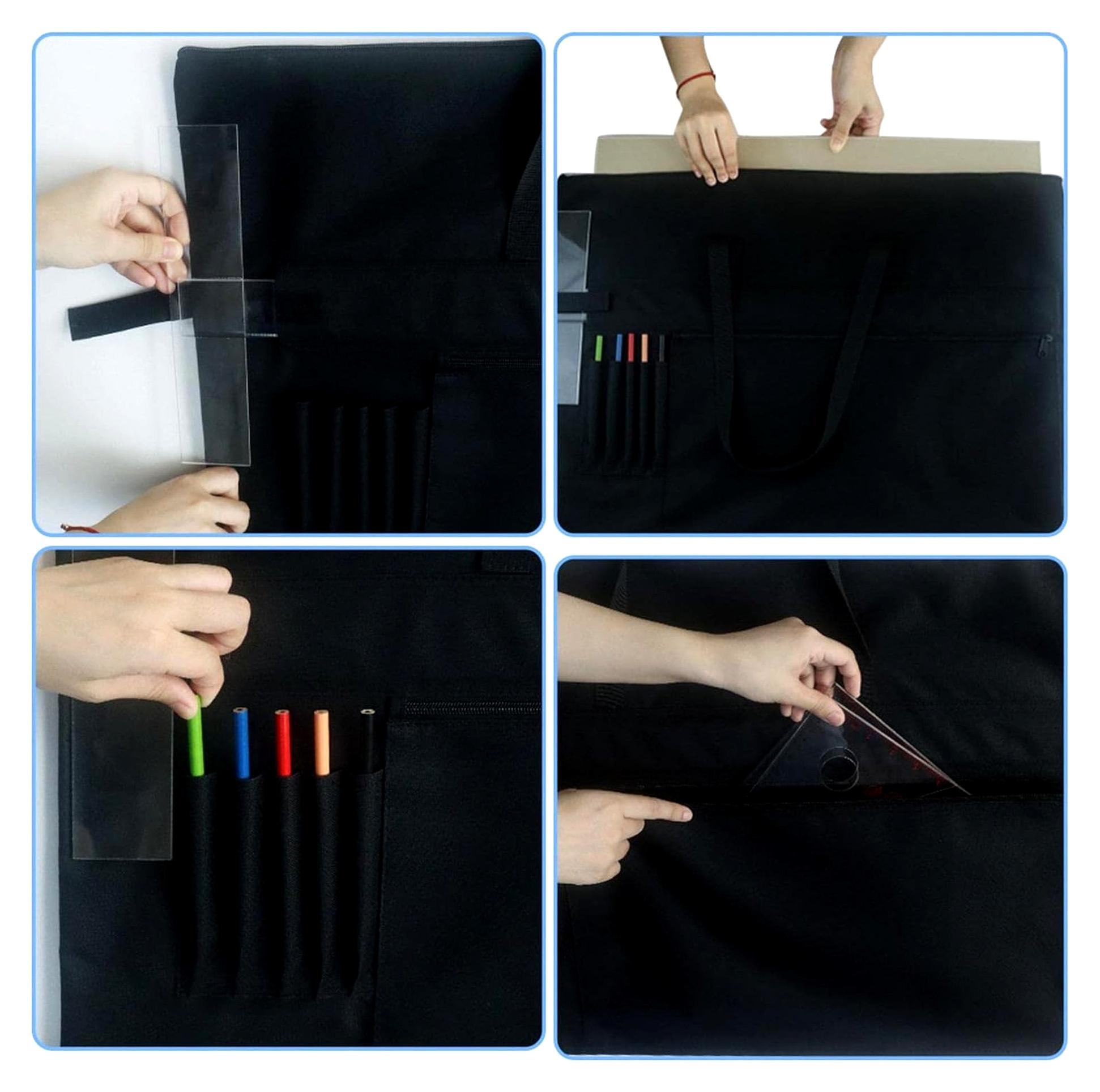 Markenlos Portfolio Tasche – Tragetasche für Zeichentische | Wasserdichte Tasche für Kunstwerke, Poster, Skizzen und Zeichnungen