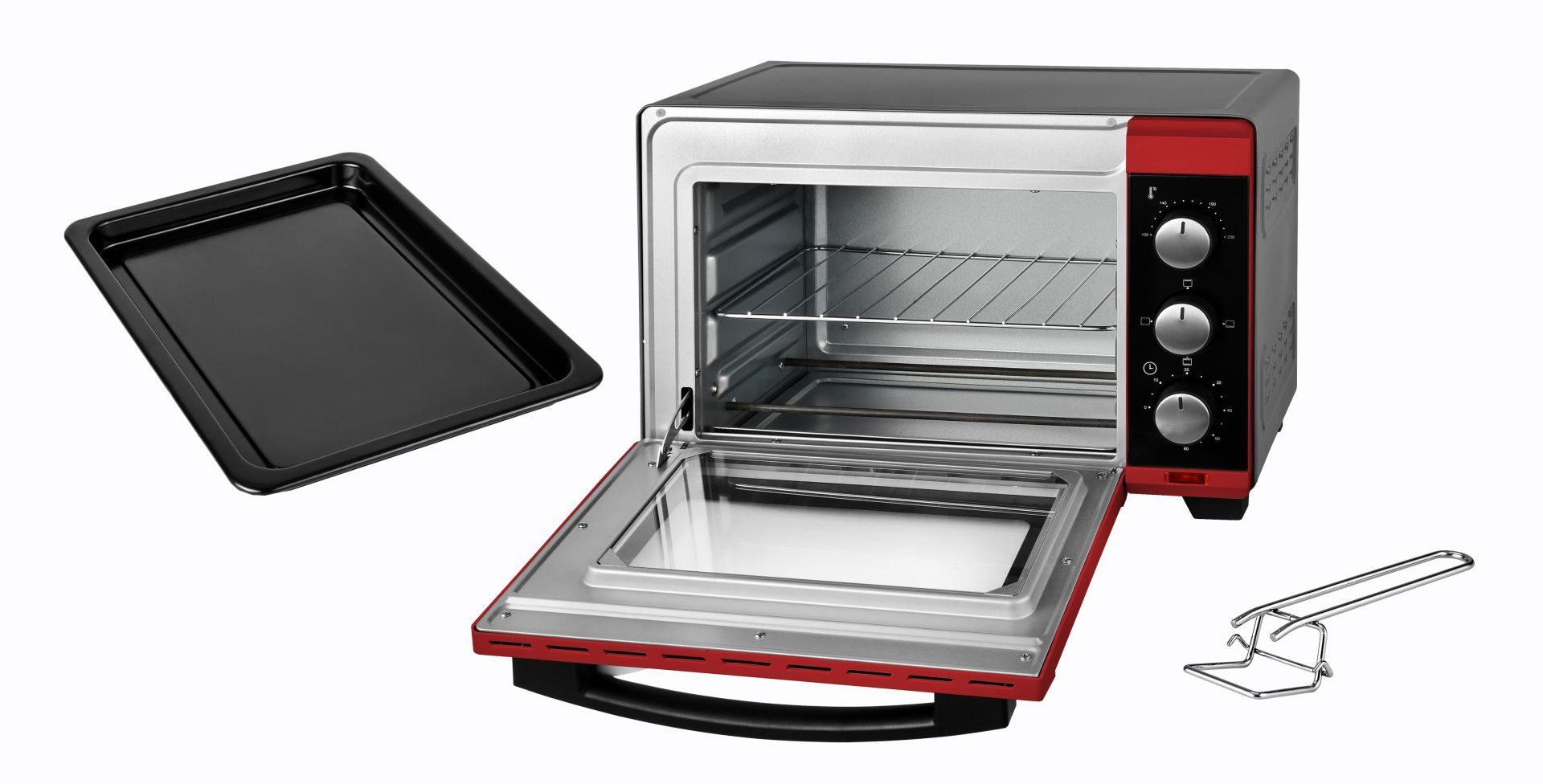 KALORIK Minibackofen OT 2011 RD 19 Liter Garvolumen, 1280 W TKG OT 2011 RD