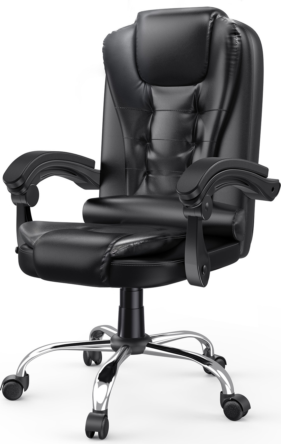 Ergonomischer Gaming- & Bürostuhl – Verstellbare Höhe, Schaukelfunktion, PU-Leder, Bis 250 Lbs Belastbar