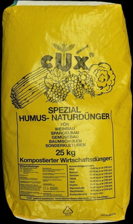 Cuxin DCM CUX Spezial Humus-Naturdünger gekörnt Humuskorn 25 kg 1004960