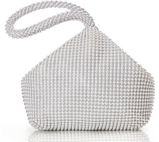 OEM Elegante Gala-Handtas in Satin mit Strass-Verzierungen 2026