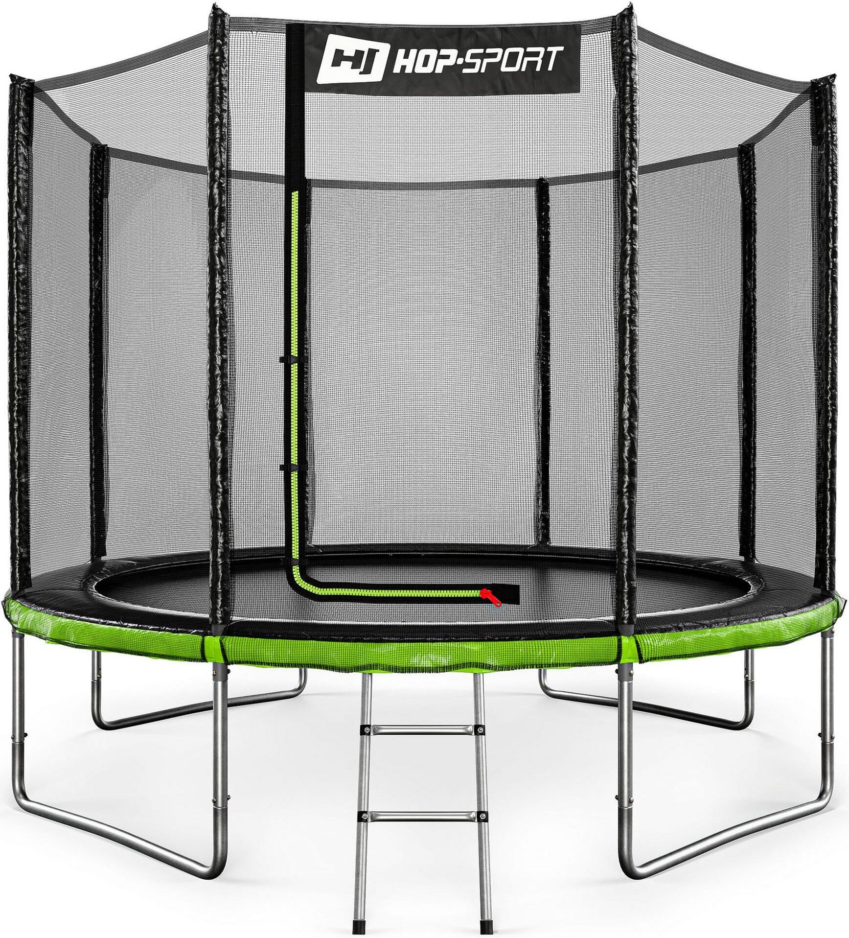 Hop-sport Trampolína 10ft (305 cm) | Moderná trampolína pre deti a dospelých | Čierno/zelená