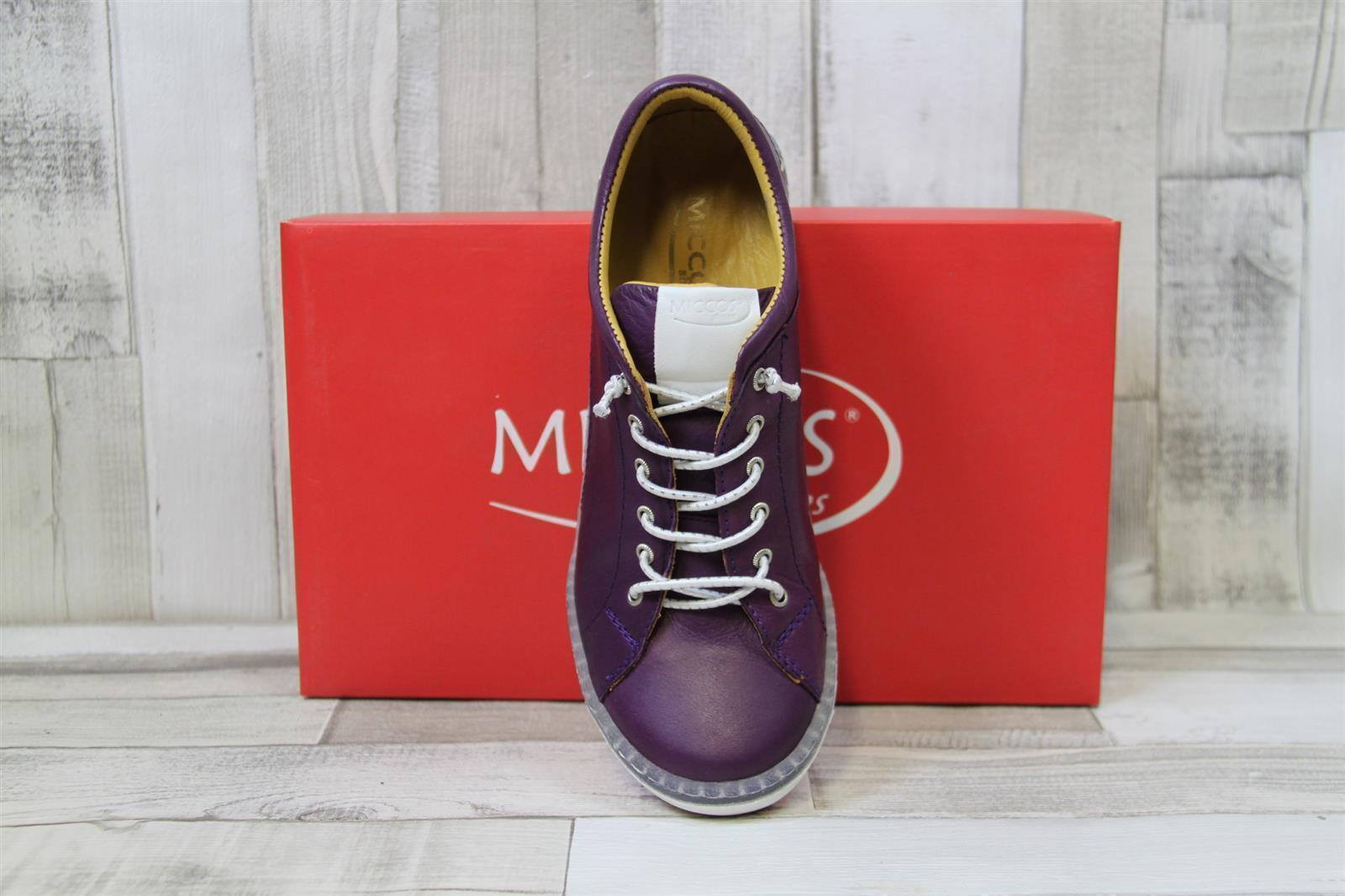 Miccos Shoes Miccos weicher Lederschuh mit Gummischnüren lila 42 1 207872 Purple
