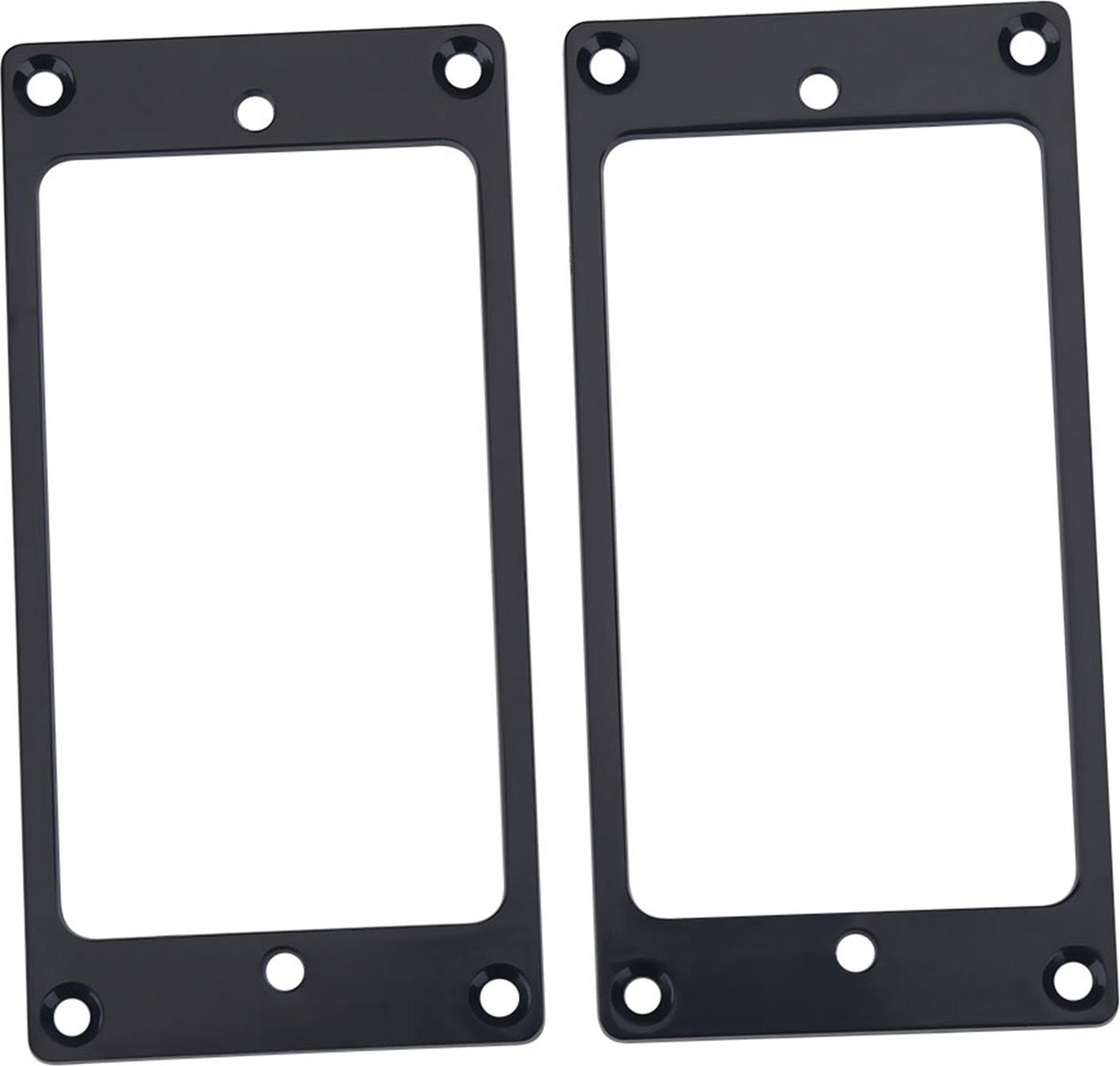 Cocosity 2 Stck Tonabnehmer-Montageringe, Humbucker-Tonabnehmer-Montageringe, E-Gitarren-Tonabnehmer-Rahmen, Tonabnehmer-Ring-Ersatzteile (BLACK)