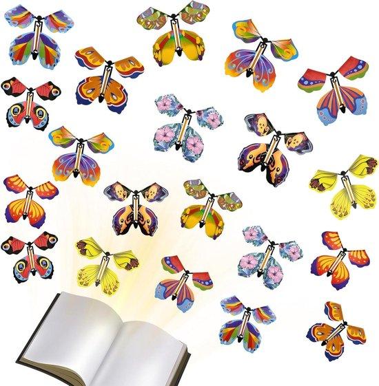 OEM Pack mit 20 magischen Schmetterlingen in 10 Stilen - Schmetterling mit elastischer Bändern - Schmetterlingskarte für Kinder Spielzeug - Schmetterlingskarte für Geburtstag und Hochzeit 2026