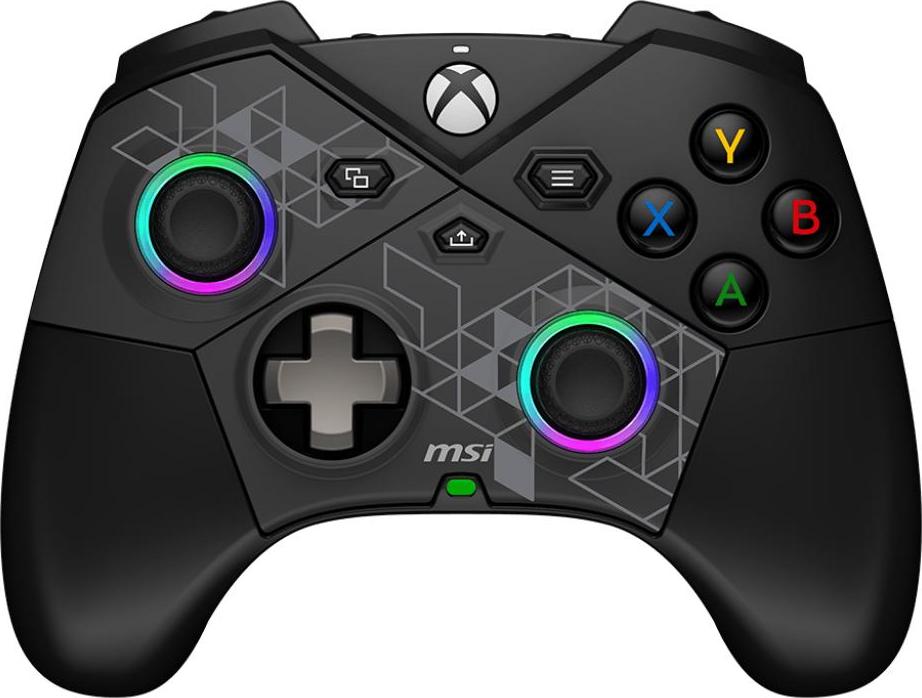 MSI FORCE PRO W CONTROLLER Black USB 2.0 Gamepad analógový / digitálny Android, PC, Xbox One S, Xbox One X, Xbox Series S, Xbox Series X