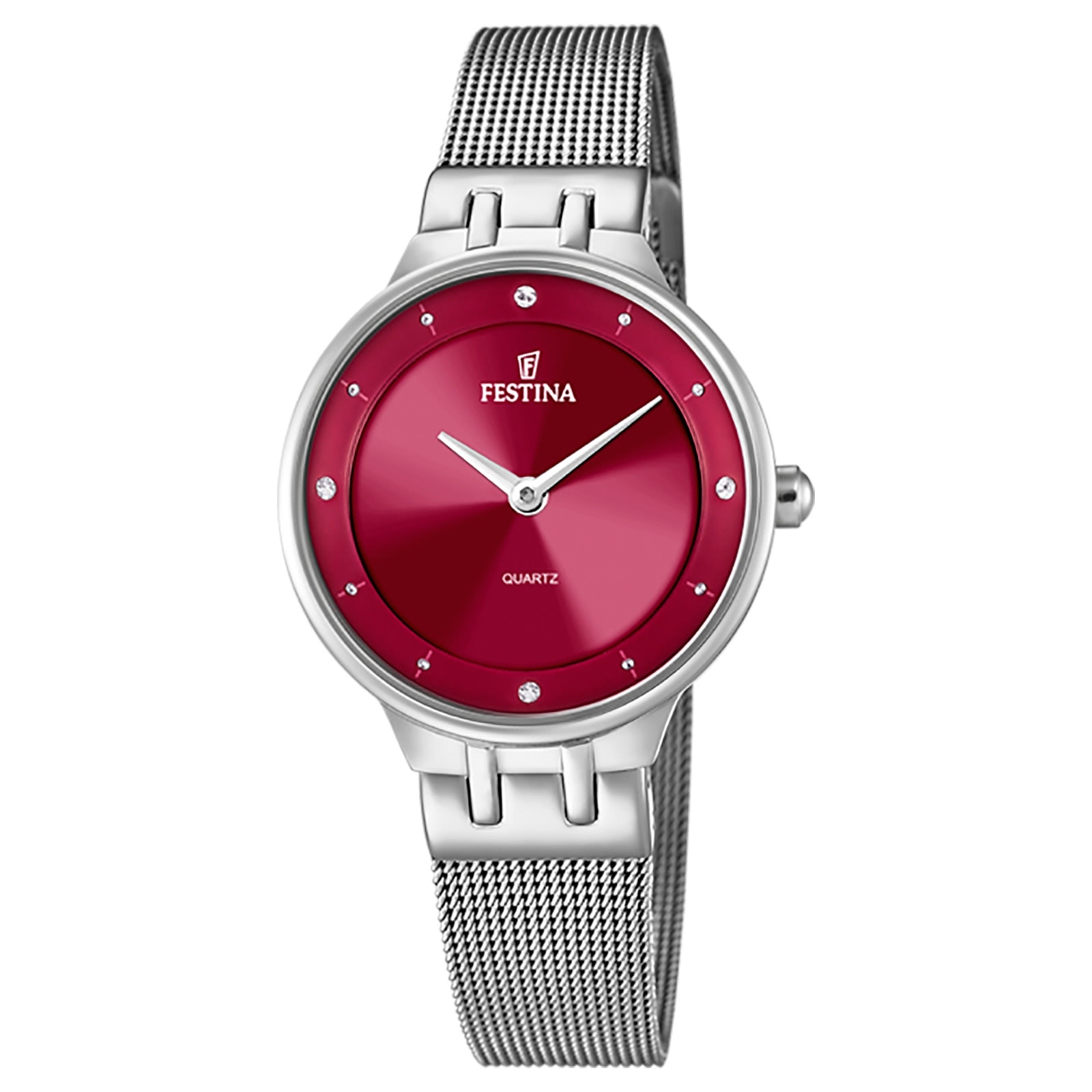 Dámske hodinky Festina Mademoiselle F20597/2 Náramkové hodinky z nehrdzavejúcej ocele strieborné D2UF20597/2