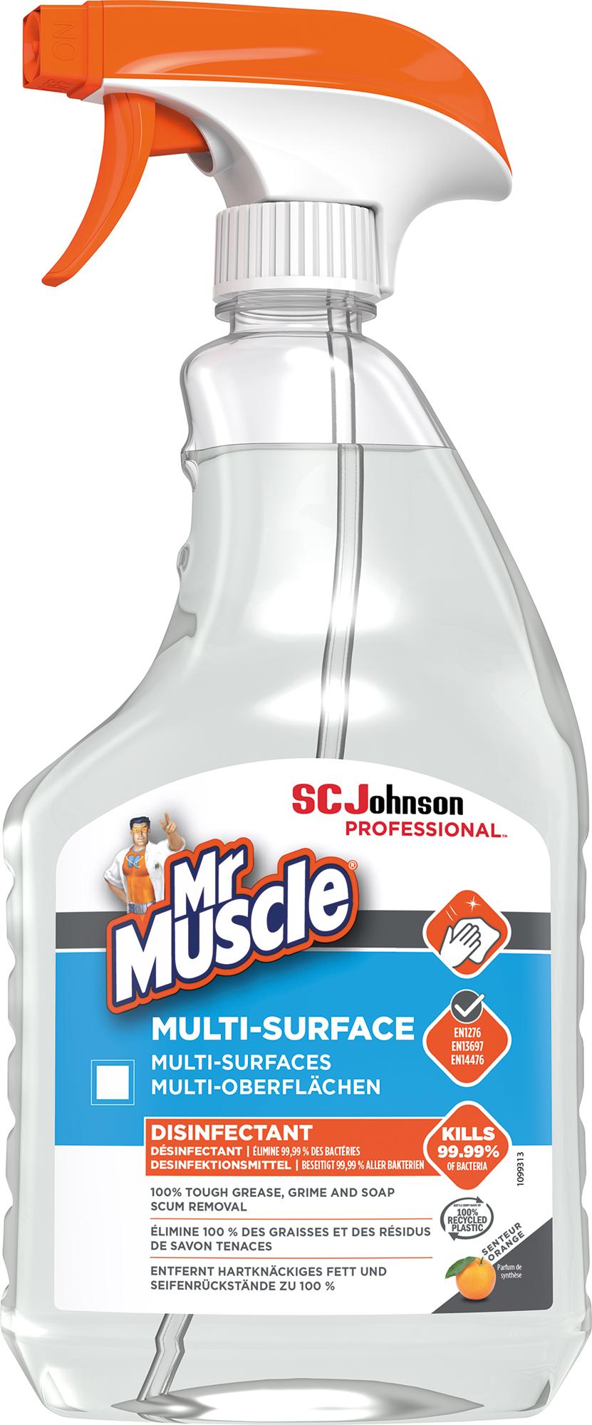 Mr Muscle Allzweckreiniger Multi Oberflchen Zitrus antibakteriell 10,5 Sprhflasche Kunststoff 0,75l 495037800
