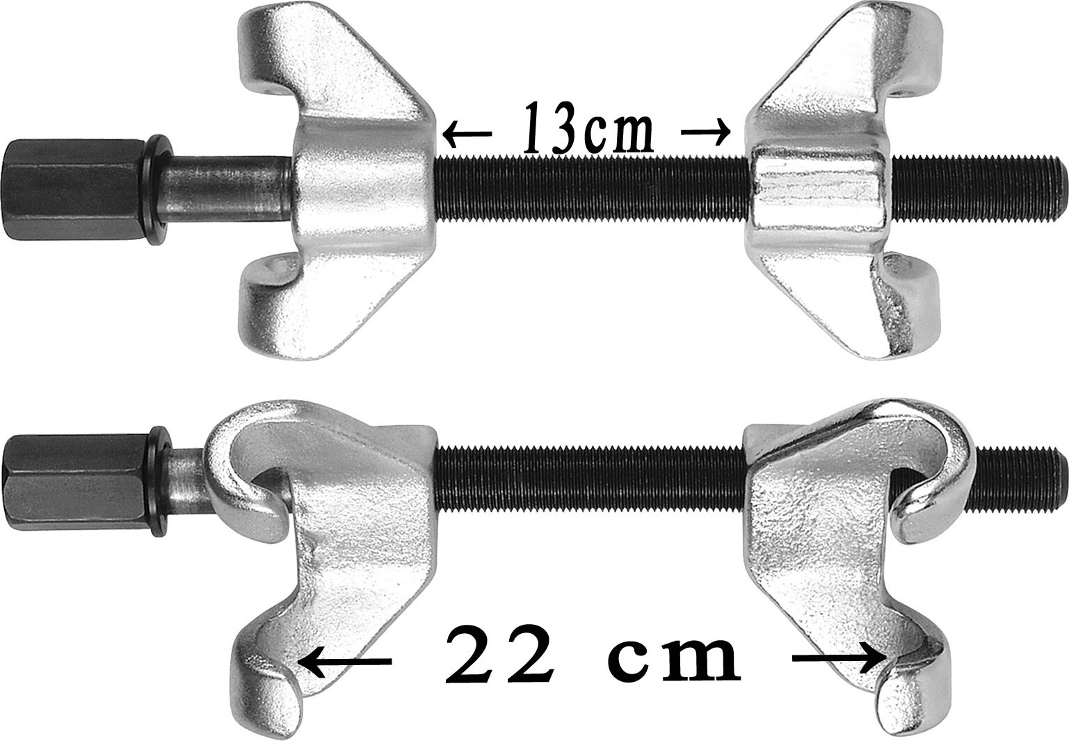YATO Spiralfeder-Klemmen 2 Stk. 90x200 mm 1716