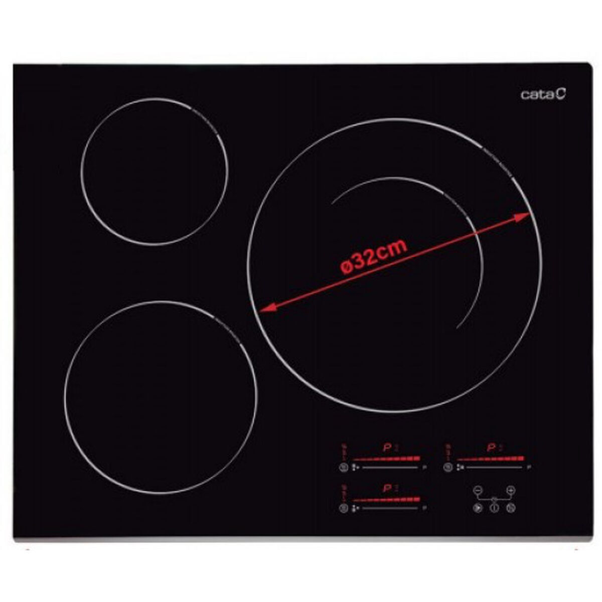 Indukčná varná doska Cata INSB6032BK /A 3F 60 cm 7100 W