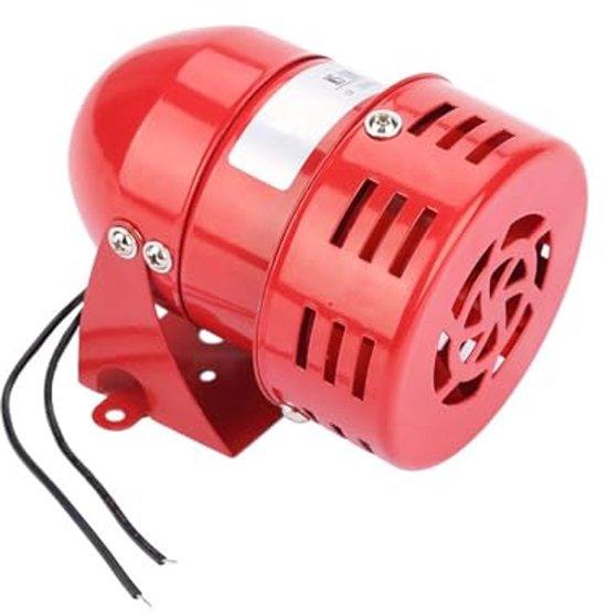 OEM Metallisches Motorwarnsystem, MS-190 220V Rot ständiges Geräusch 120DB Motor Windschraubenwarnsystem Elektronischer Sicherheitssystem Bewachung 2026