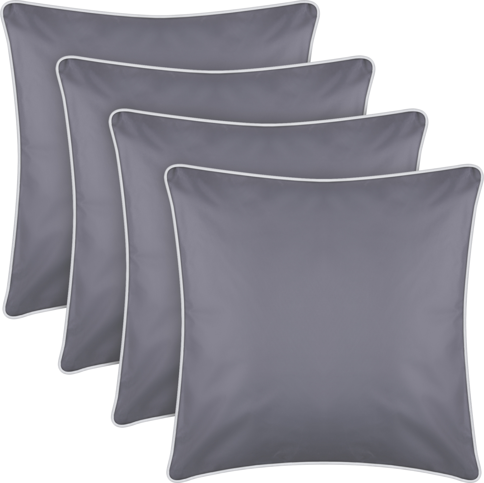 Outdoor Kissen Mit Paspel 6er Pack (45 X 45