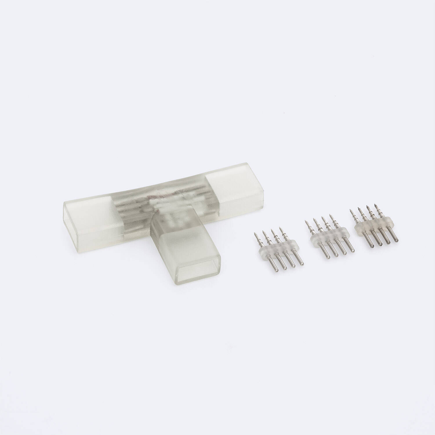 LEDKIA LIGHTING T-Verbinder Für 3-Phasen-Stromschiene – Right Side, Weiß, Für Professionelle LED-Beleuchtung