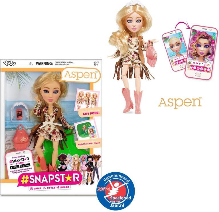 Sonstige Verlage SnapStar Aspen Puppe mit Zubehör YL30262