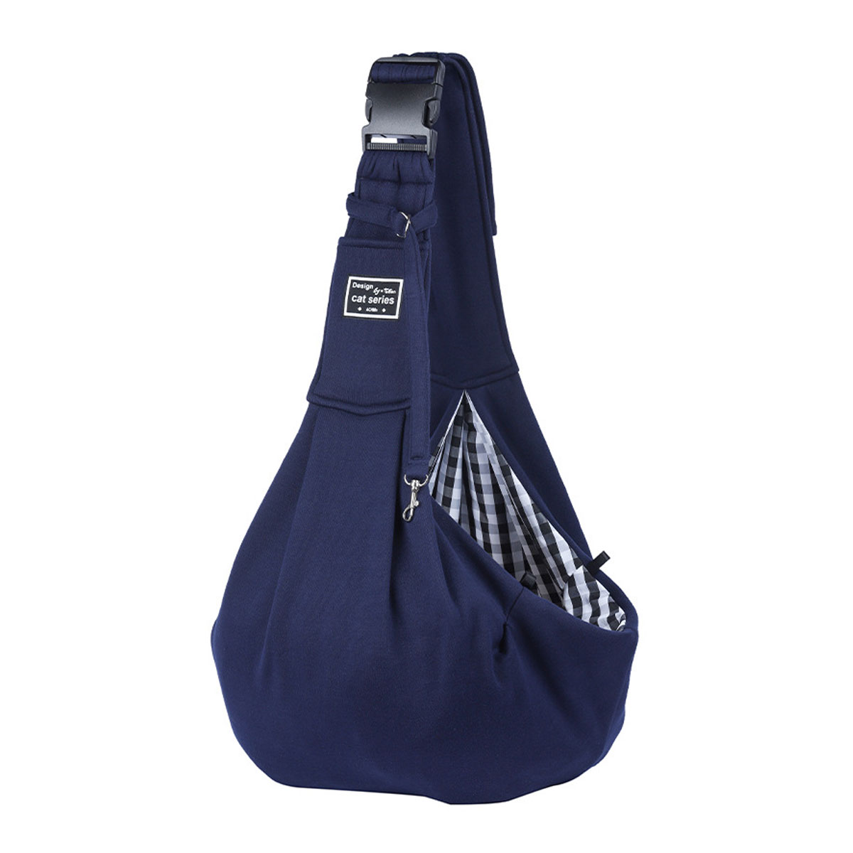 Crrynuo Tragetücher Hunde Kleine Hunde Katze Sling Pet Tragetuch Single Schulter Pet Bag für Reisen Hundetragebeutel mit SchnalleDunkelblau KAU-XY-UN-231211-217