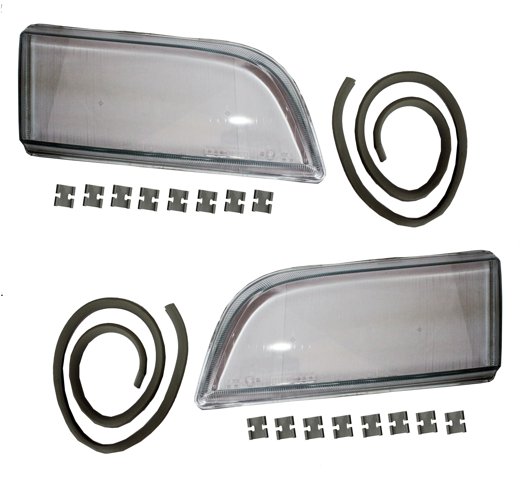 TYC Streuscheibe Set für Volvo S40 V40 7/1995- Streuscheibe Scheibe Glas *20-0271-LA-1+0272-LA-1