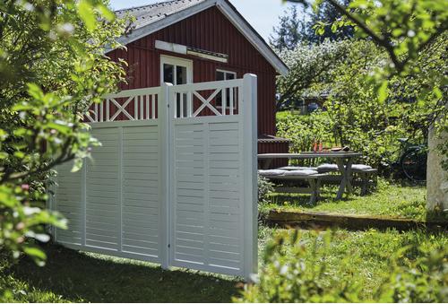 Zaun Teilelement PLUS Nostalgi 90 x 180 cm RAL 9010 weiß