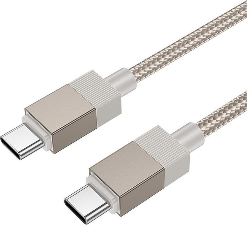 Hoco USB-C-zu-USB-C-Kabel, 3 A, 60 W, 1 m, 1×110, goldfarben