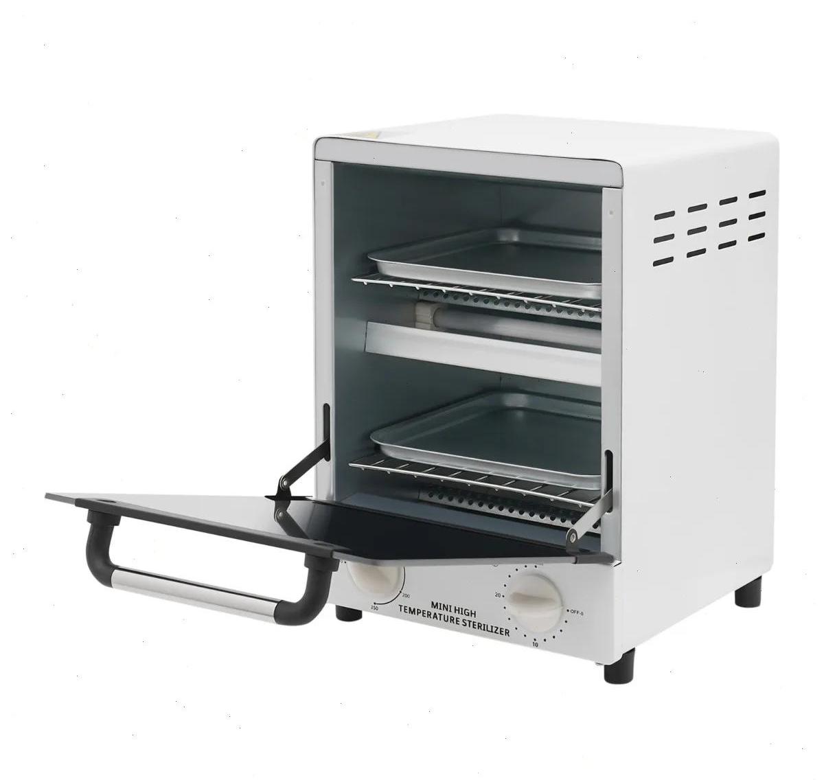 StarTech Sterilisator für Nagelwerkzeuge - Heißluft-Sterilisationsschrank 12 l - Infrarot 250 °C - Timer 0–30 Min - 1000 W 220 V 50 Hz - 25×22,5×31,5 cm - Weiß