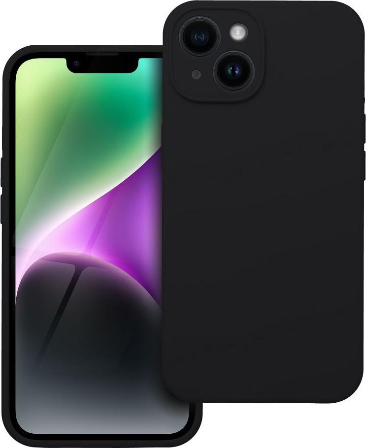 SILIKÓNOVÝ 2mm kryt na mobilný telefón vhodný pre IPHONE 14 čierny