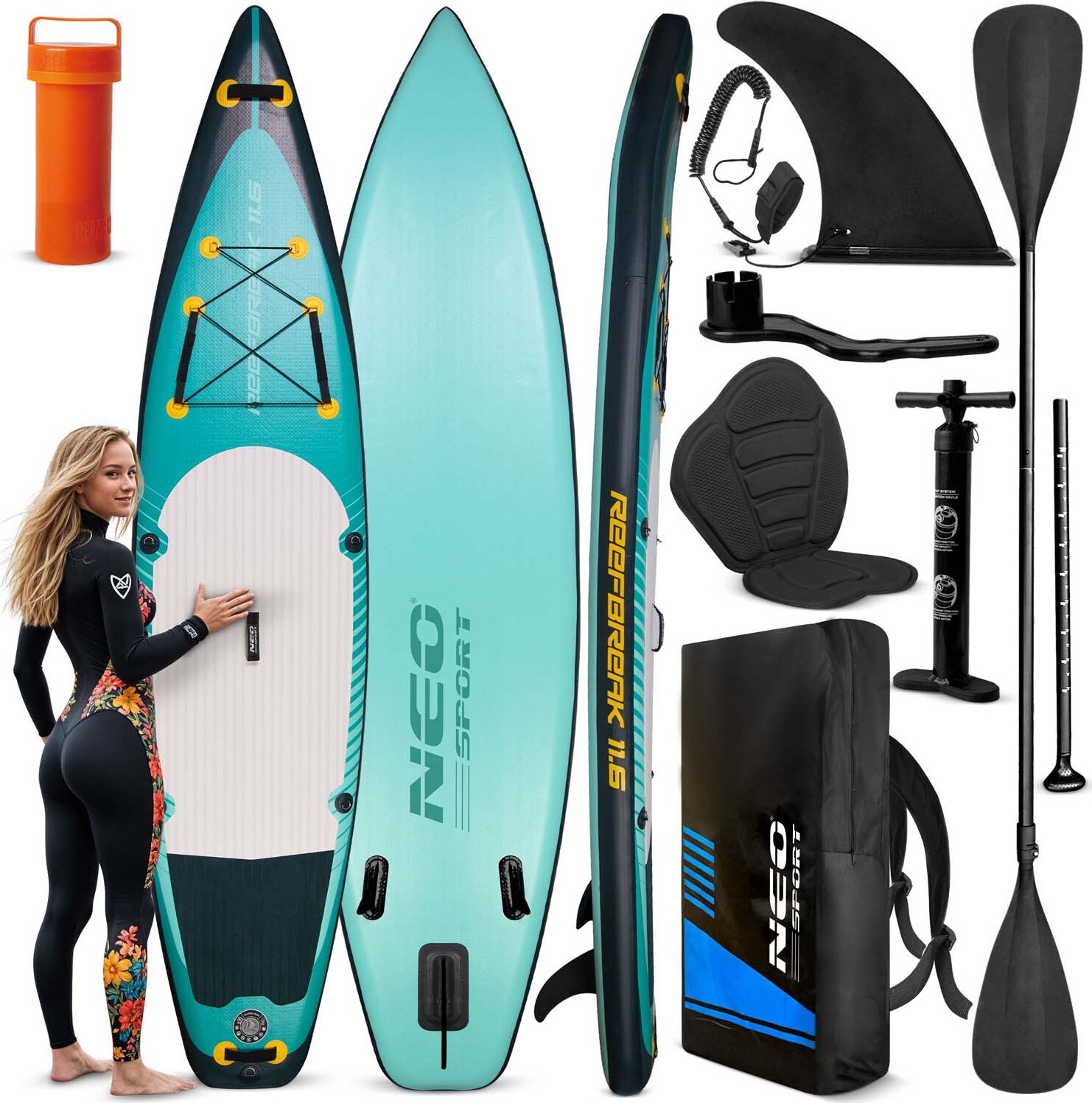 Paddleboard Neo-Sport 350 x 81 x 15 cm 170303