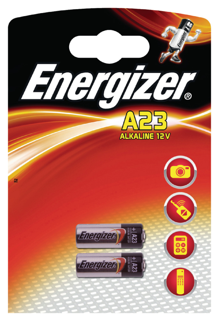 2 X Energizer Alkalisch A23 Batterien 12V MN21 A23 K23A LRV08 Melder Rechner 