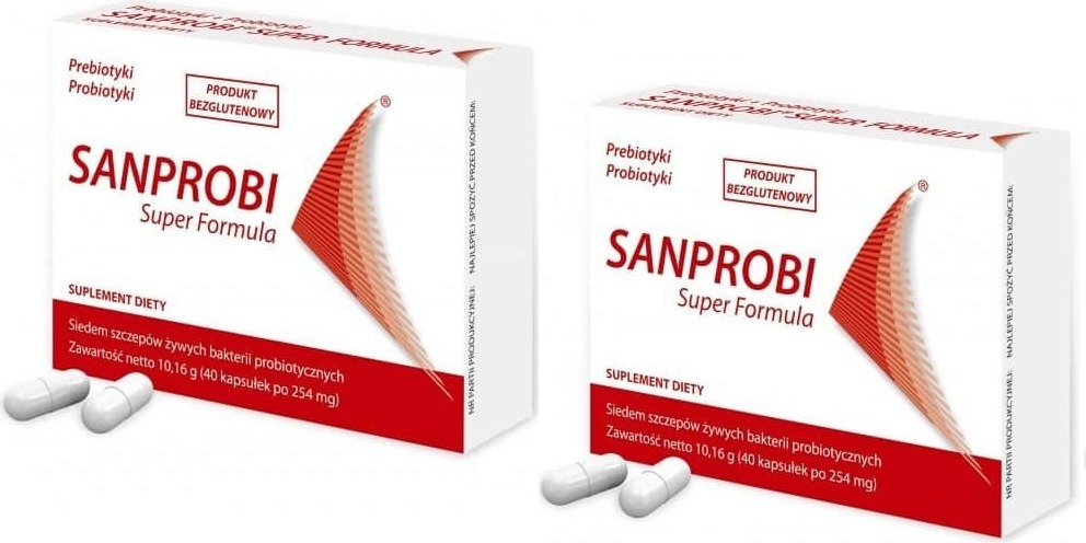 SANPROBI Super Formula (Probiotisch, Präbiotisch) 2 x 40 Kapseln
