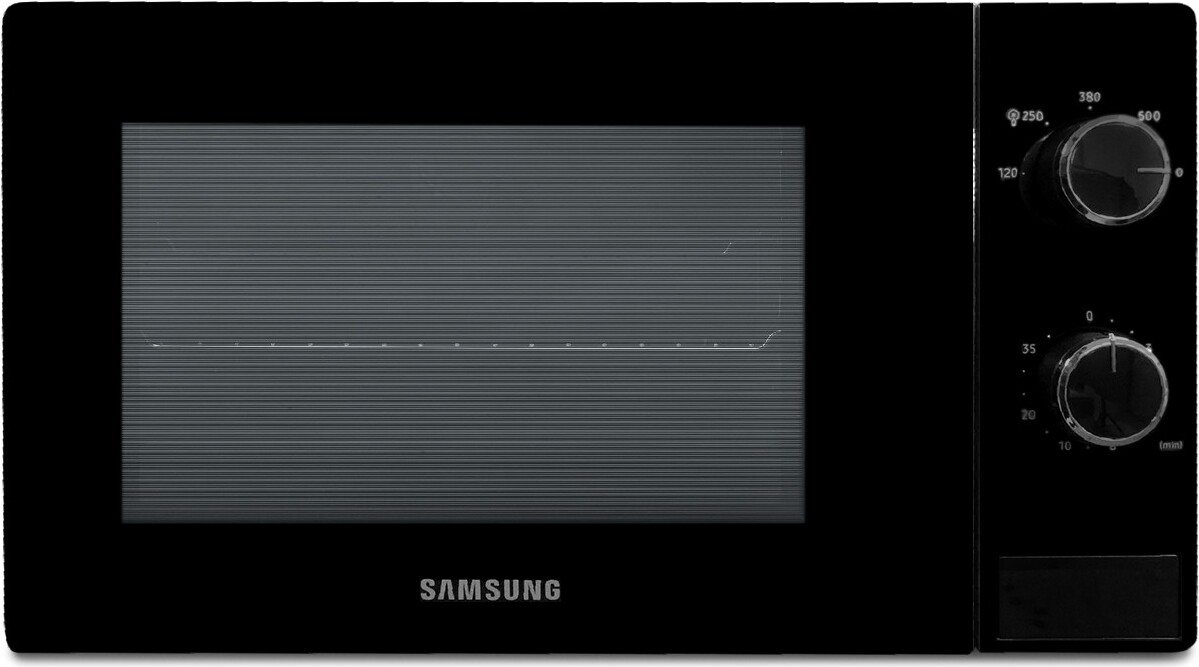 Samsung MS20A3010AL/EG, 20 ? Solo-Mikrowelle, Arbeitsplatte, Solo-Mikrowelle, 20 l, 700 W, Drehregler, Schwarz