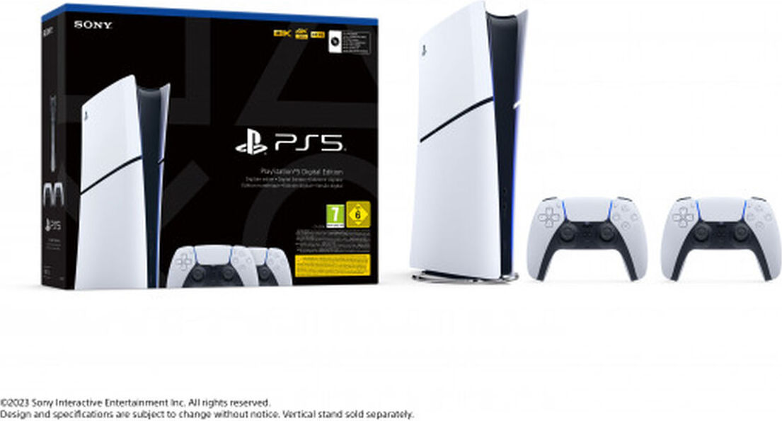 Sony Playstation 5 Slim, PlayStation 5, Čierna, Biela, 16384 MB, GDDR6, 448 GB/s, AMD