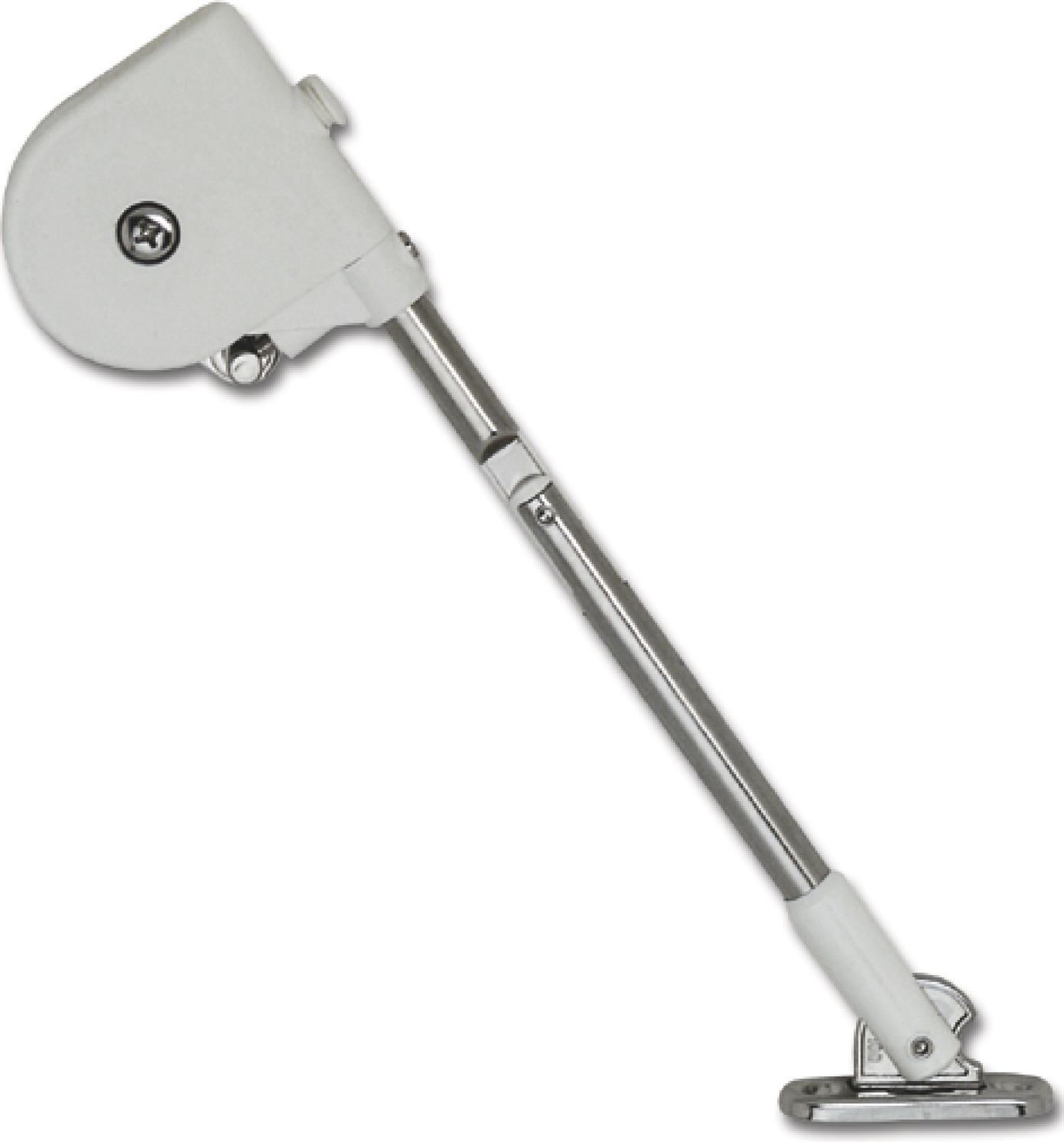 LAMP® Bremsklappenhalter SDS, Öffnungswinkel 90°, Stahl vernickelt/KST weiß 180-014-892