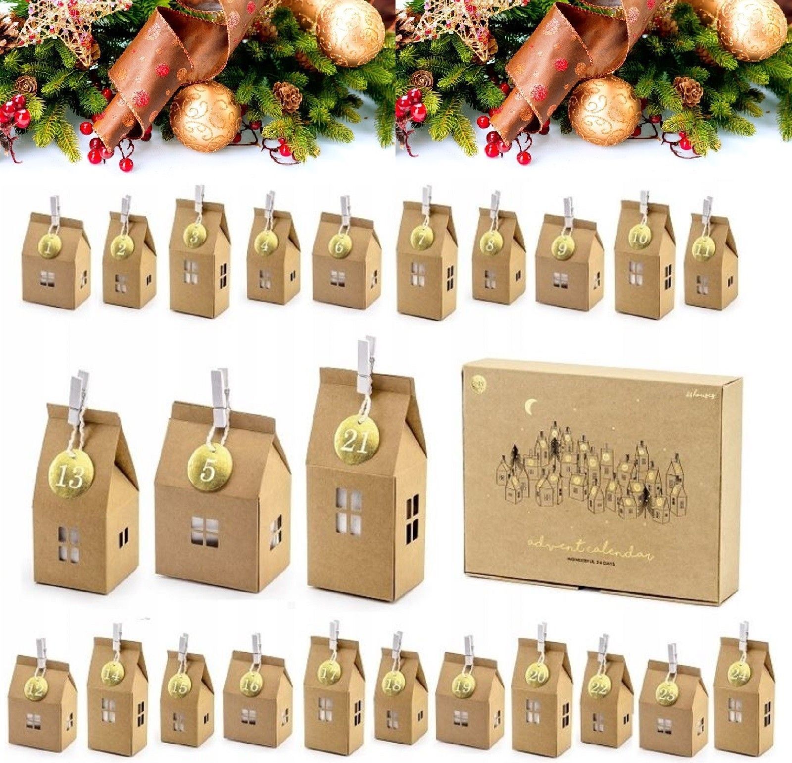 QLS adventný kalendár 2024 na naplnenie 24 darčekových vrecúšok DIY 11072