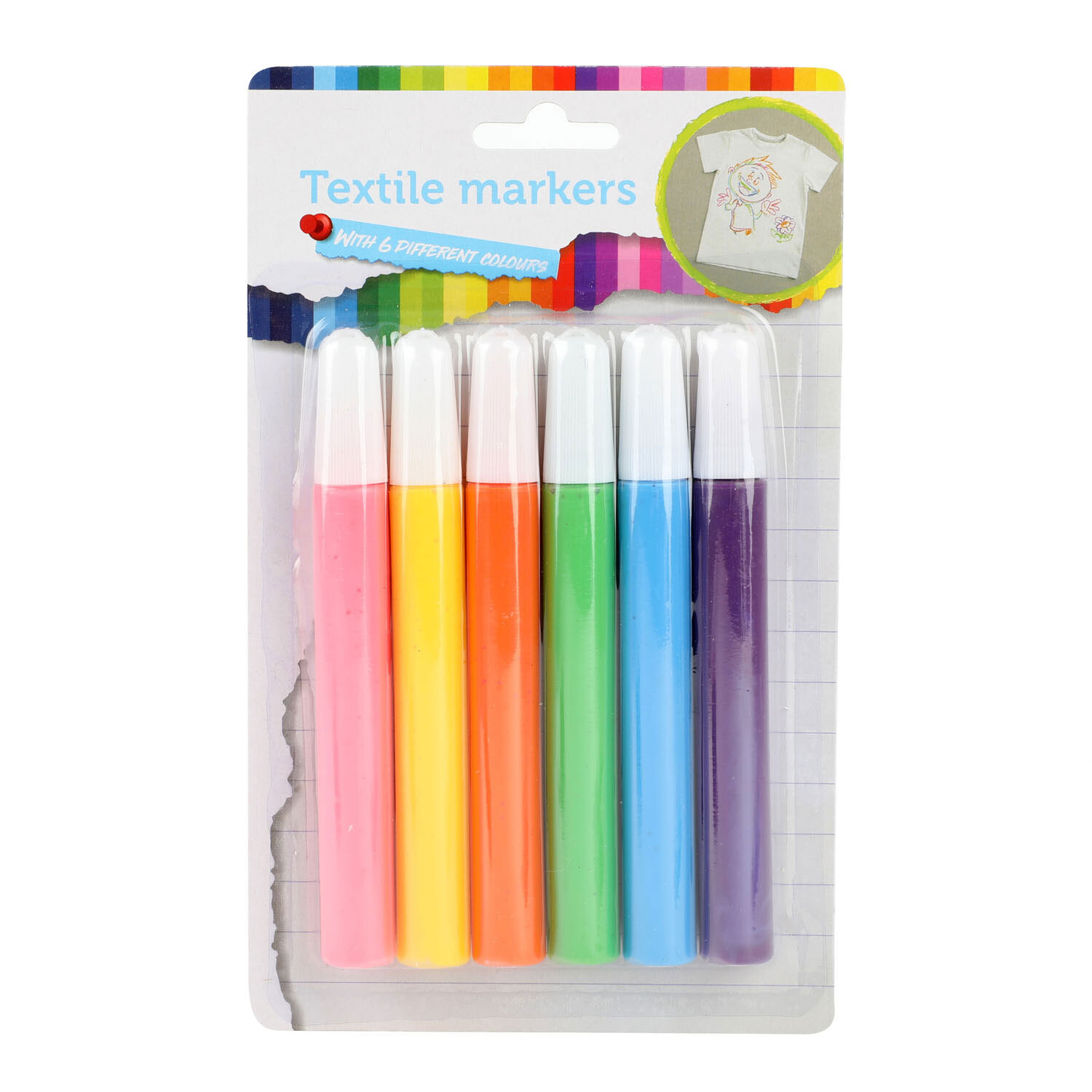 Jouet-Plus Spielzeug für Heimtextilien, tropische Marker, 6 Stück. 47112A