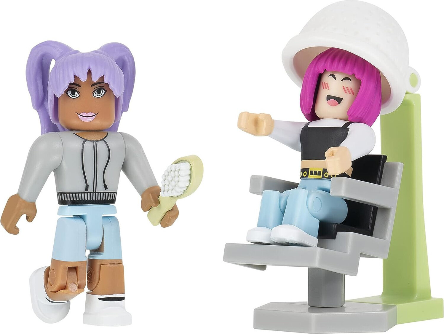 Jazwares Roblox Spielset - Brookhaven: Hair & Nails Spielfiguren Frisör ROG0235