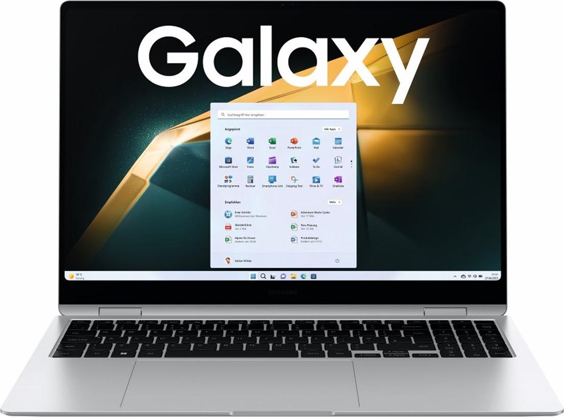 Samsung Galaxy Book4 360 - flipová konštrukcia - Intel Core 5 120U / 1,4 GHz - Evo - Win 11 Pro - Iris Graphics - 16 GB RAM - 256 GB SSD NVMe - 39,6 cm (15,6")